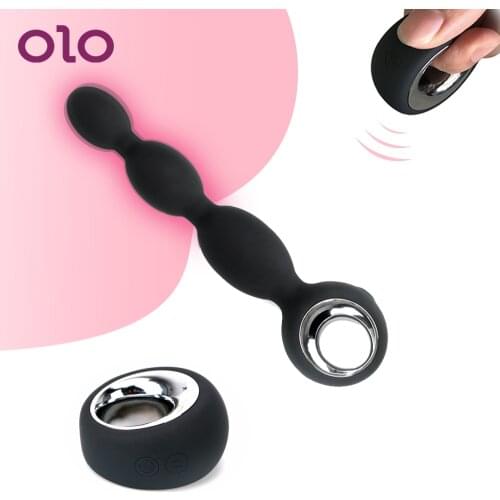 Male Masturbator 9 Frequencies Vibration Prostate Massage Wireless Remote Control Anal Beads Vibrator Erotic Anal Plug Vibrator