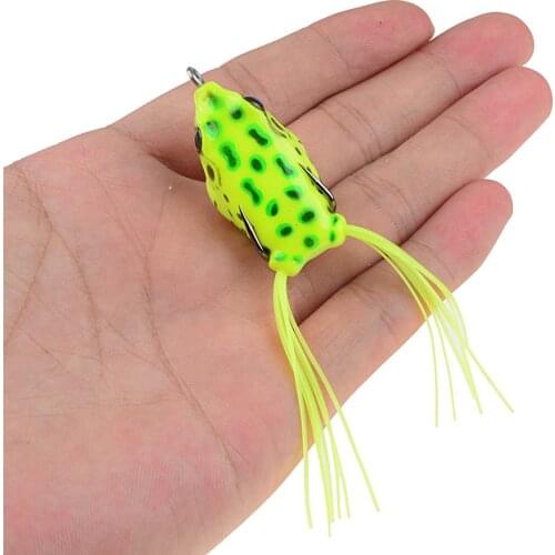 Popper Frog 4.7g 4cm Frog Lures Soft Baits For Snakehead Bass Lures Frog Fishing Floating Topwater