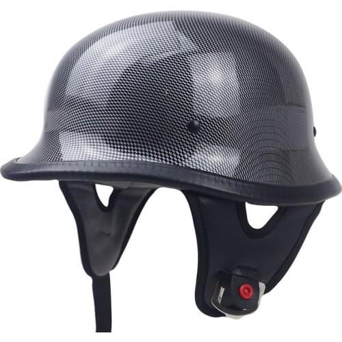 German helmet M35 design half face motorcycle helmet DOT Approved chopper bike helmet adults light weight no mushroon profile