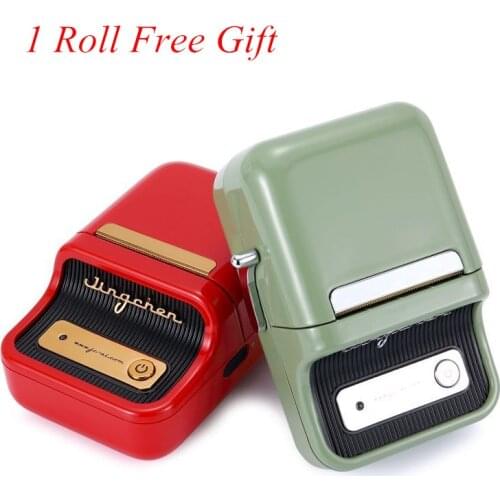 Nimbot b21 impressora de etiquetas térmica sem fio mini bluetooth impressora de código de barras etiqueta de papel para preço