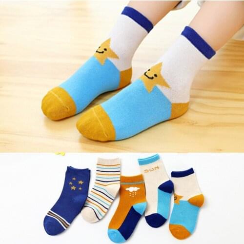 New Autumn and Winter Boys Girls Cotton Socks Childrens XL Cartoon Socks 1-16 Years Old Warm Socks