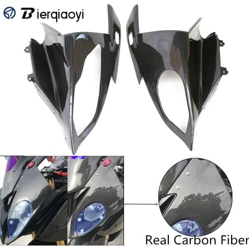 Motorcycle S1000 RR Shell 3K Twill Real Carbon Fiber Front Fairing Cover for BMW S1000RR 2018 S 1000 RR 2015 2016 2017 2018