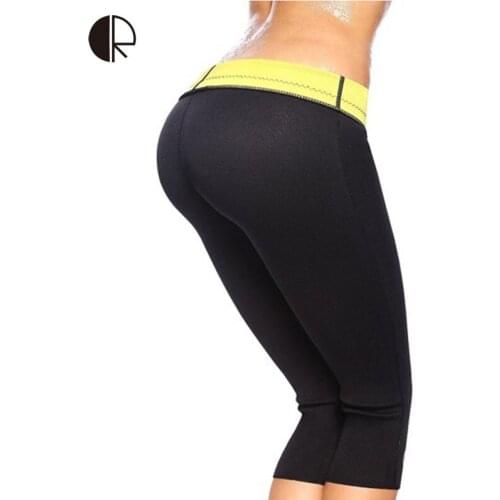 Super Black Neoprene Stretch Pants Women Slimming Control Panties Workeout Shapers Women Shapewear