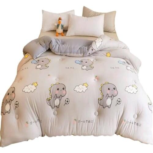 Super Warm four-season quilt winter 4kg blanket double-sided velvet quilt thickened warm spring autumn plush comforter core