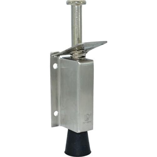 Heavy Duty Door Stopper Zinc Alloy Soft Rubber Foot Spring Loaded Easily Step-On Door Stoppers Holder tope puerta Hot Sale