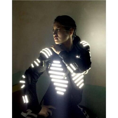 Led performance suit Cosplay Mechanical dance Stage performance Lens clothing Annual meeting Commercial performance props