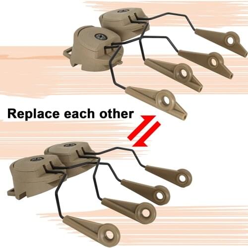 TCIHEADSET ARC Rail Adapter for Electronic Shooting Earmuffs Tactical Headset Walkers Razor Patriot Noise Cancelling Headphone