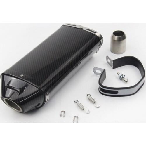 Motorcycle Exhaust Muffler Escape 51mm Carbon Fiber Exhaust Silencer Tip Pipe for Universal ZX6R ZX636 CBR1000RR CBR600RR