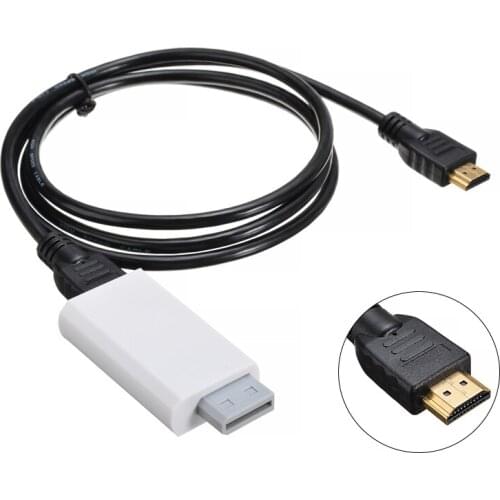 High Speed For W-ii Converter Adapter Game Video Input 1.5m Conversion Cable NTSC 480i 480p PAL 576i Modes Displaying