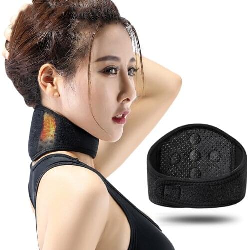 1 Pcs Neck Belt Self-heating Magnetic Wrap Protect Support Massager Health Care can CSV