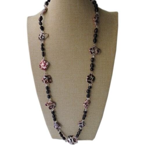 100% NATURE FRESHWATER PEARL LONG NECKLACE-90 cm necklace