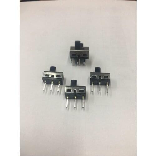 100 Pcs ss12d10 Position SPDT 1P2T 3 Pin PCB Panel Mini Vertical Slide Switch