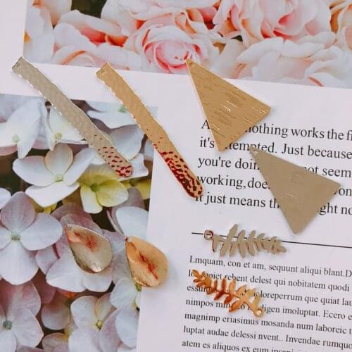 2 pieces / lotAlloy triangular rectangular leafbead caps earings fashion for making suppliesstainless steel jewelrydiy jewelry