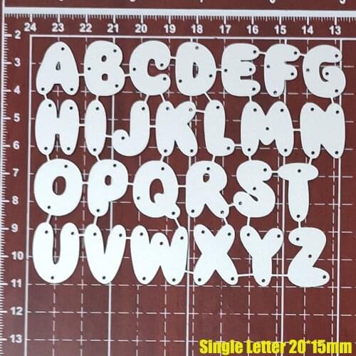 26pcs letters set Metal Cutting Dies 2020 New Crafts Die Stencil For DIY Scrapbooking Paper/photo Cards Embossing Die template