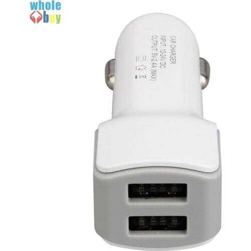 300pcs/lot Universal 2 USB Port Travel Car Charger Adapter For iPhone 5 S 6 Samsung S4 S5 Note 4 Smart Mobile Phone