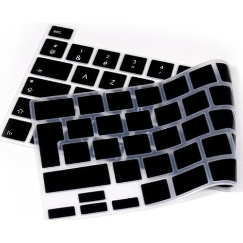 AZERTY Keyboard Cover Skin French Cover Protector for MacBook New Pro 16 inch Model A2141 &Pro 13 inch Model A2289 A2251
