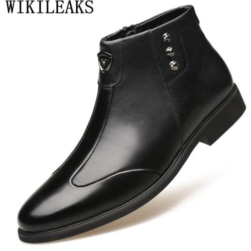Ankle Boots Men Chelsea Boots Men Winter Shoes Men Desert Boots Buty Zimowe Meskie Chaussures Zapatos De Hombre Buty Meskie 2020