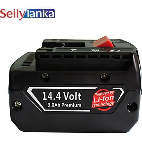 For BOSCH 14.4V 3000mAh power tool battery Li-ion BAT607 BAT607G BAT614 BAT614G 2607336078 2607336150 2607336224