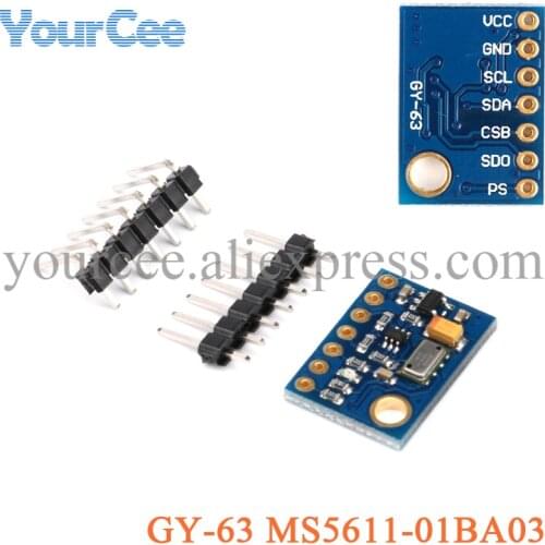 GY-63 MS5611-01BA03 Atmospheric Height Sensor Module IIC / SPI Communication MS5611 Pressure Sensor For Arduino