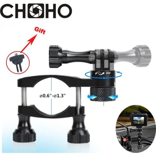 Bike Handlebar Mount 360 Bicycle Motorcycle CNC Aluminum Holder for Gopro Hero 9 8 7 5 6 SJCAM Xiaoyi 4K SJ5000 Accessories