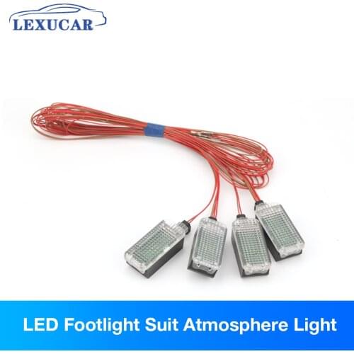 Foot lamp for VW Universal Atmosphere Light with Harness 4pcs LED White Light 8KD947415B Foot socket lamp