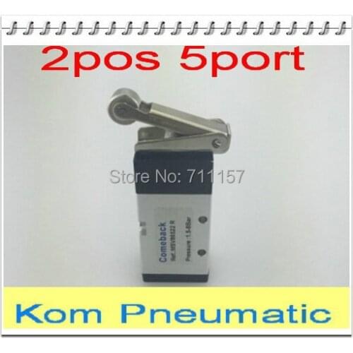 Pneumatic Airtac Type MSV 86522R Mechanical Valve, 5 port 2 position 1/4" Thread Roller Type, MSV-86522-R