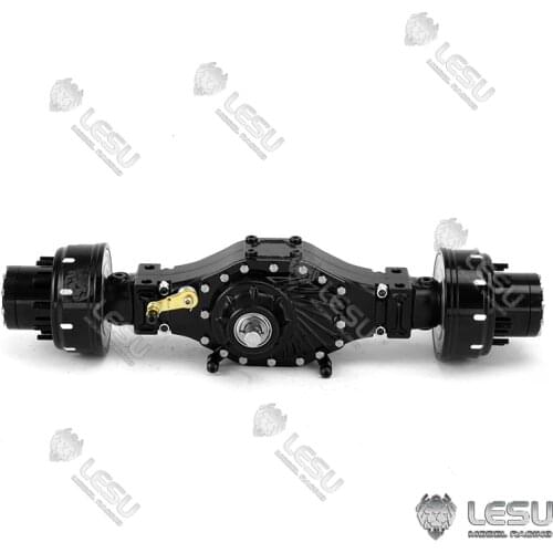 Metal LESU Differential Lock Rear Wheel Reduction Axle for 1/14 TAMIYA RC Truck Dumper Tractor Truck DIY Model
