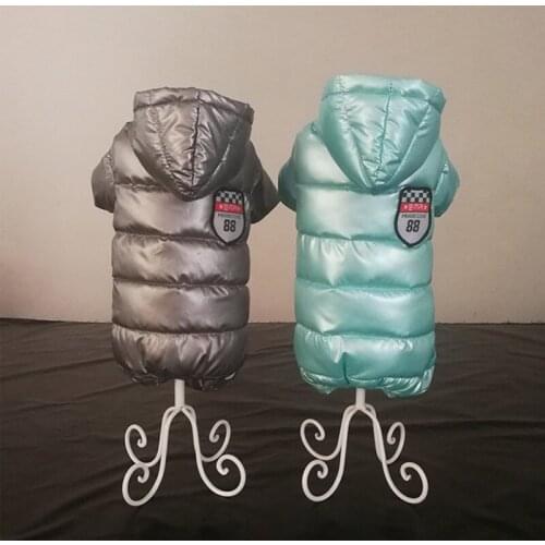 Dog Clothes Winter Warm Pet Dog Jacket Down Jacket Puppy Windproof Cotton-padded Clothing Hoodies For Small Dogs Teddy