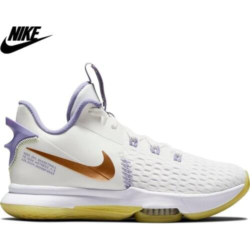Original Nike Lebron Witness V NBA Unisex White Basketball Shoe CQ9380-102