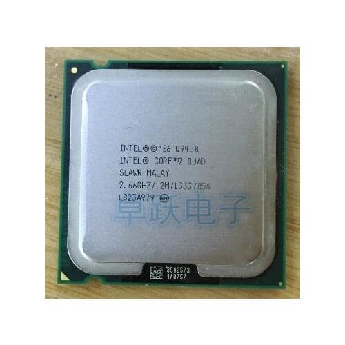 Free shipping Original Intel Core Q9450 CPU processor Quad Core 2.66G 12MB LGA 775 processor scrattered pieces