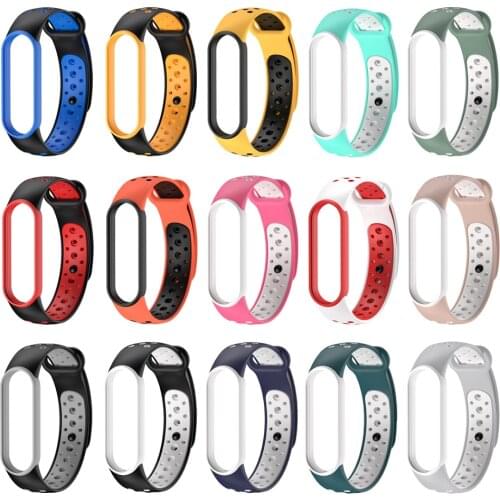 Sport Wristband For Xiaomi Mi Band 5 Strap Soft TPU Watch Strap Bracelet Replacement Belt For Xiaomi Band 5 MiBand 5 Smartwatch