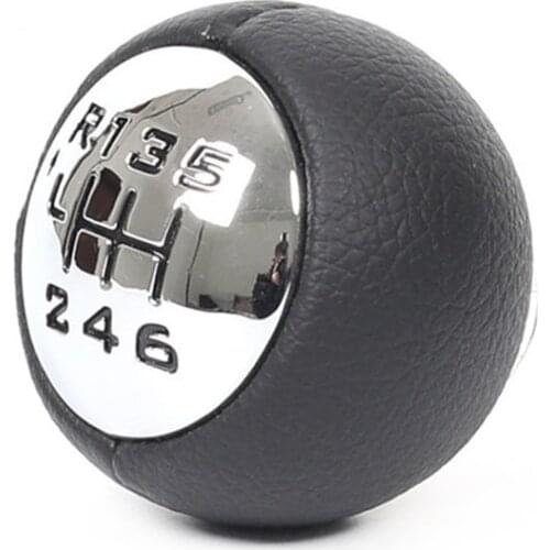 Gear Shift Knob Black 6 Speed For Peugeot 307 308 3008 407 5008 807