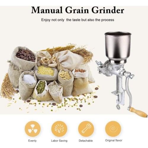 Manual Corn Grinder Flour Maker Wheat Grain Nut Mill Grinder Crusher Cast Iron Home Kitchen Tool