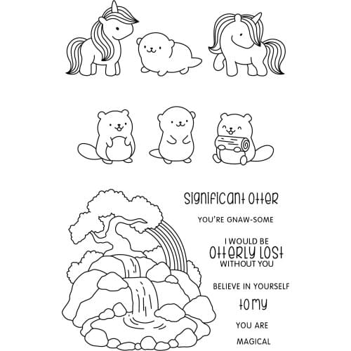 Transparent Clear stamp and cutting dies Animal DIY Silicone Seals Scrapbooking / Card Making/Photo Album Decoration