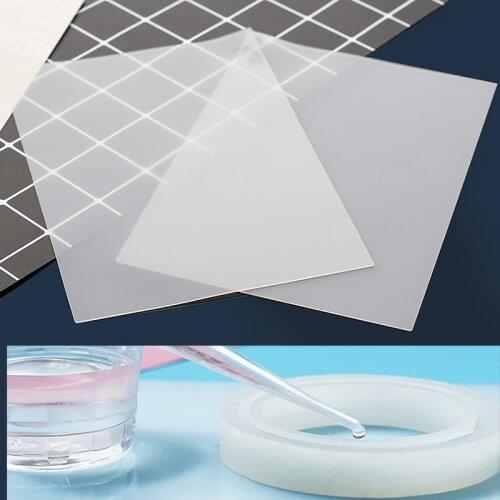 1 Pcs Clear Mat Resin Pad For Craft Resistance Silicone Pad Sticky Plate Silicone Mold Tool UV Epoxy Resin Jewelry Making