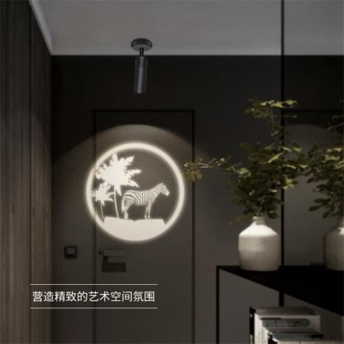 Modern Art Projection Ceiling Lights Hotel Corridor Restaurant Coffee Clothing Store Living Room Lighting Ceiling Lamps Fixture