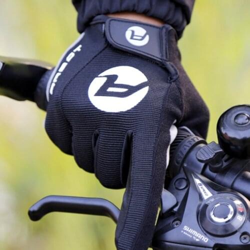 Cycling gloves long finger gel touch screen M L XL men women