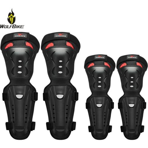 WOLFBIKE Hard Protective Shell Motocross Knee Pads Set Breathable Reflective Elbow Joint Protector Snowboard Motorcycle Kneepads
