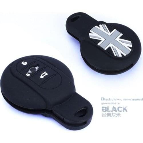 1pcs 3 Button FOB Silicone Key Cover Case Bag For MINI Cooper F55 F56 2014 - 2015 MINI Key