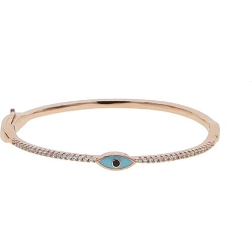 17-19cm love open bangle Bracelets fashion cz paved Jewelry pink blue emamel Opening Bangle Bracelet for women wedding
