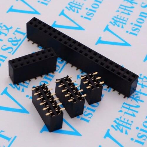 2.54mm double Female Header Connector SMT 2*2P/3P/4P/5P/6P/7P/8P/9P/10P/12P/15P/20P/40P female row seat row