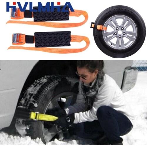 2pcs/set Tire Wheel Chain Universal Anti-slip Emergency Snow Chains For Ice/Snow/Mud/Sand Road Safe Driving Cars Truck SUV