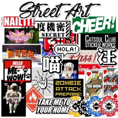 Street Art Graffiti Tide Brand Luggage Sticker Original Classic Toys Skateboard Guitar Individuality Decals DIY Decoration 26pcs