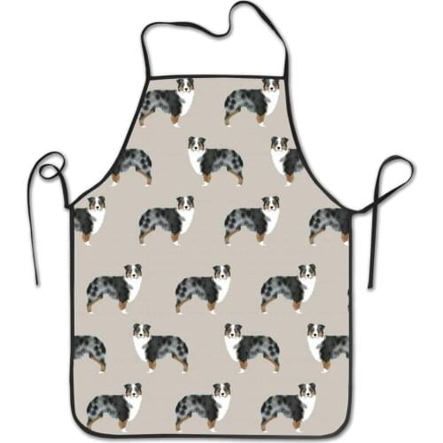 Aprons for Men Funny Funny Pattern (Australian Shepherd) Suitable for Hotel Kitchen