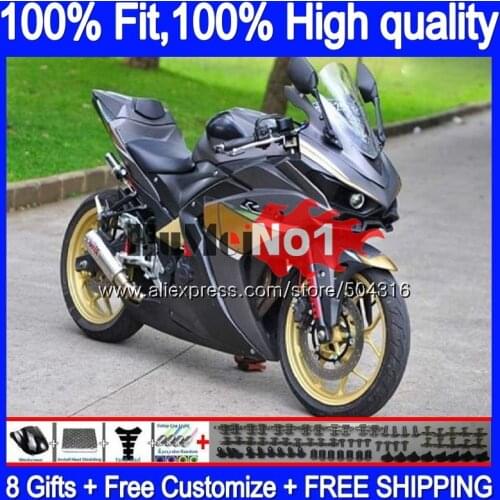 Injection For YAMAHA YZF R3 R25 R3 R 25 YZF-R3 YZFR25 Grey black 55MC.12 YZF-R25 YZFR3 2014 2015 2016 2017 14 15 16 17 Fairing