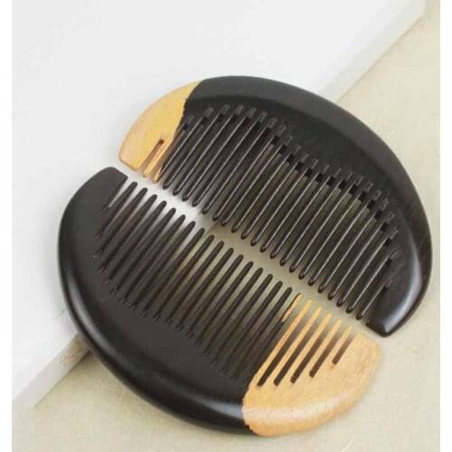 1 Piece of Classical Exquisite Ebony Comb, Super Fine-tooth Straight Curly Hair Massage Comb, Small Hair Comb