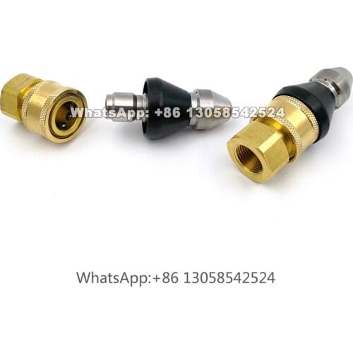 High Pressure Sewer Jetting Nozzle, Pipe Cleaning Machine Nozzle, Pressure Washer Sewage Pipe Cleaning Jetter Nozzle