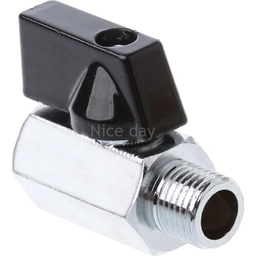 Brass Mini Ball Valve 1/4" BSP Male to Female Thread Air Compressor Hose F16 20 Dropship