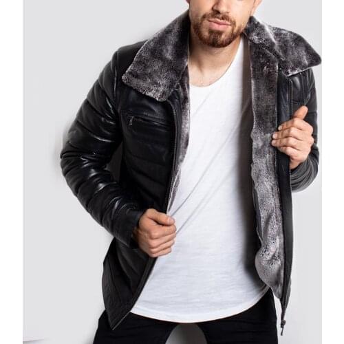 JOHN DAWID JAGUAR Men 'S Real Leather Coat