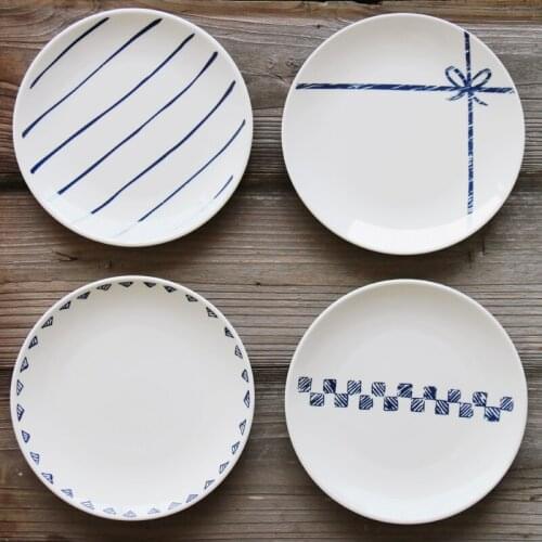 Low price Fruit tray Breakfast tray Dessert plate Steak dish manual dish porcelain plate platter Sashimi plate Buffet dishes